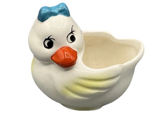 Ceramic duck planter trinket - planter, /